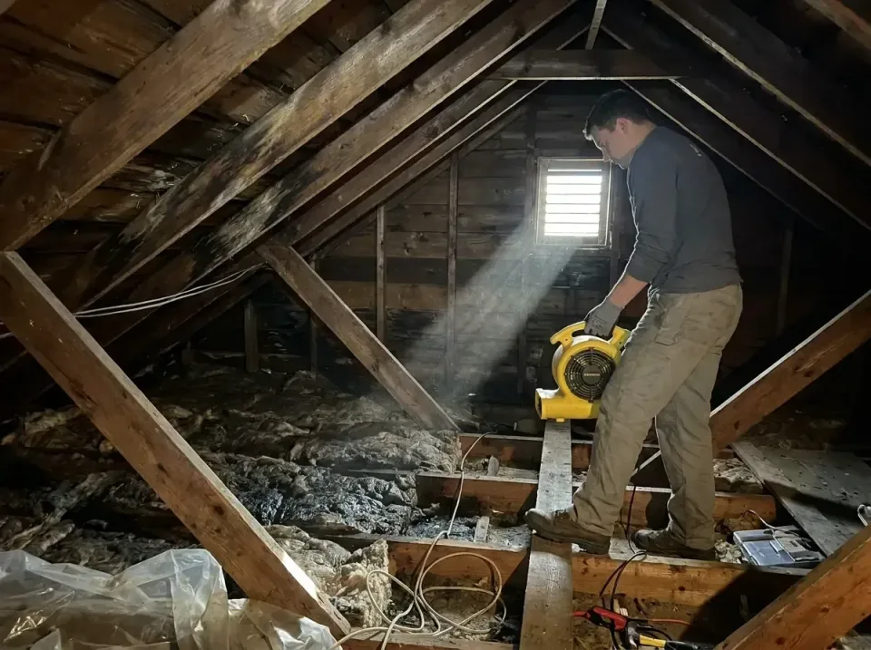 attic-water-damage-drying-proc-007 — frequently asked questions, Emergency Water Extraction & 24/7 Flood Response in Knights…
